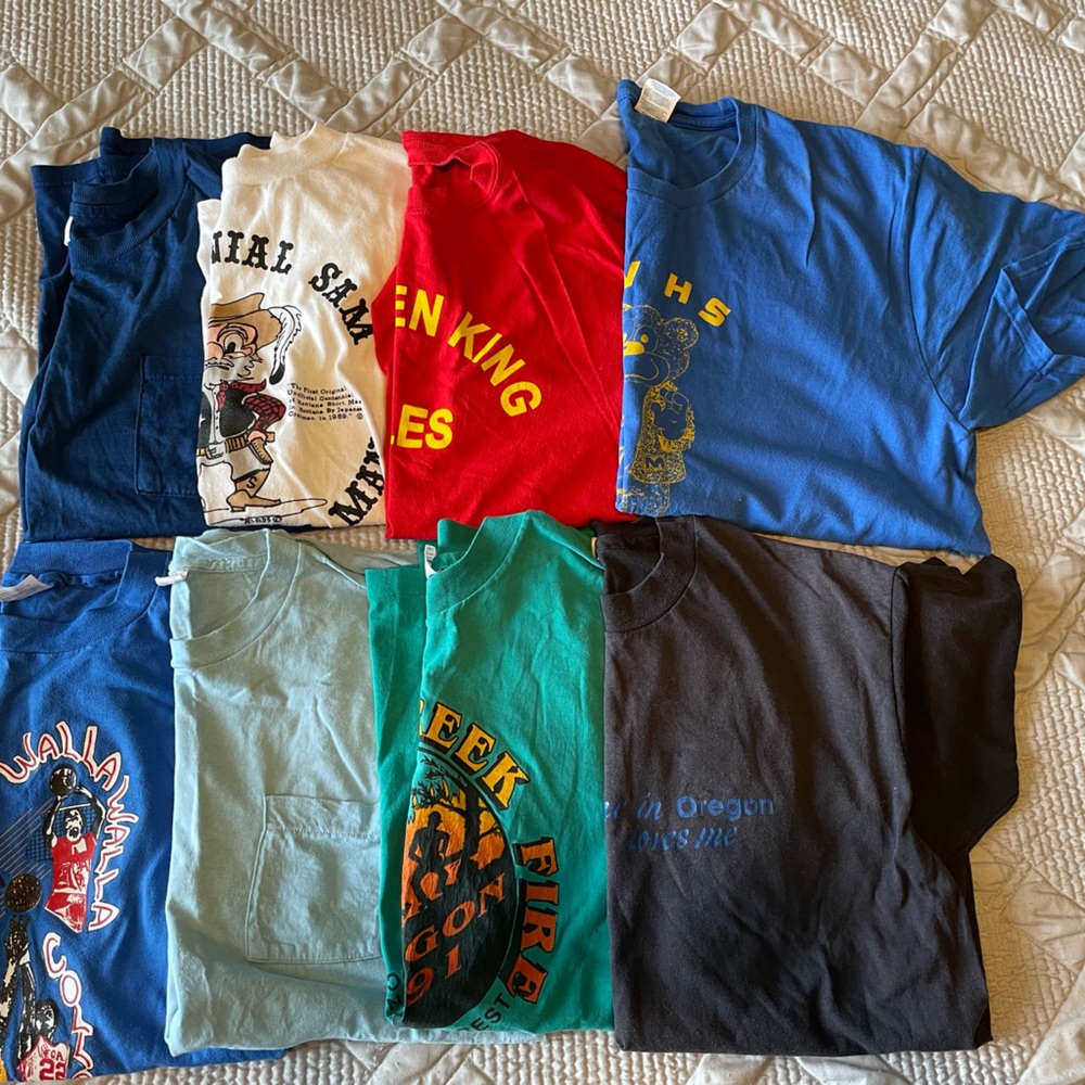 Lot of 8 Vintage Tees